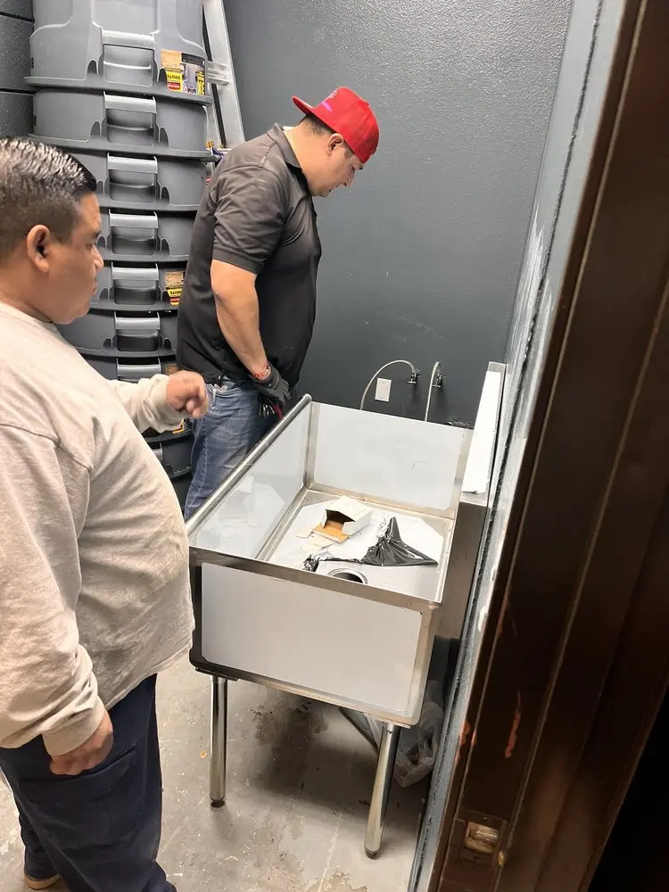 Commercial plumbing and sink installation in South Venice